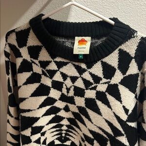 NWOT farm Rio geometric sweater